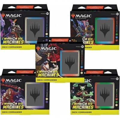 Deck Commander - L'invasion des machines - Lot de 5 decks différents FR
